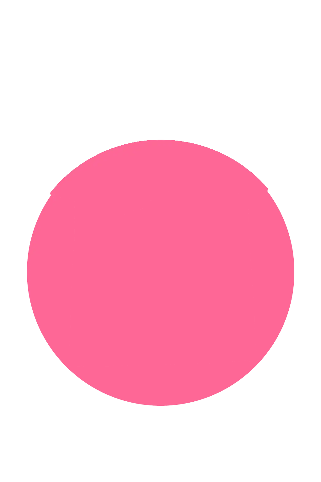 Pink circle on a black background.